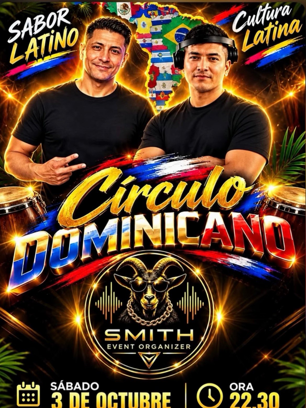 Flyer Noche Latina — Circolo Dominicano, Bolzano
